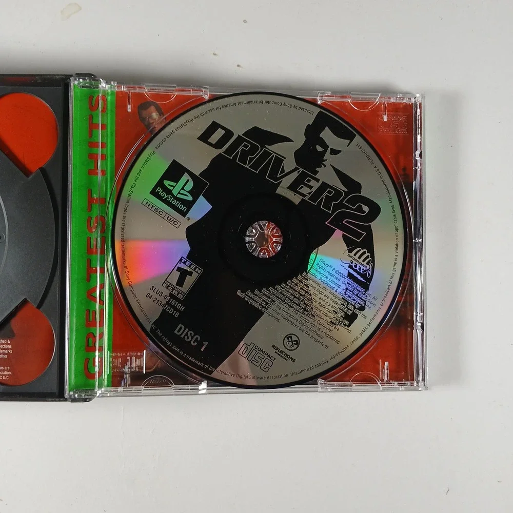 Driver 2 PS1 PlayStation 1 Video Game Greatest Hits 2-Disc Set SLUS-01161GH